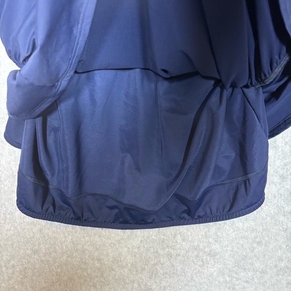 Lands’ End Tummy Control Wrap Underwire Tankini Swim Top-Navy-Women Size 26W - Picture 9 of 9